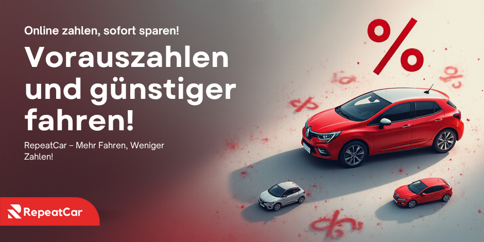 Sofortrabatt bei Vorausbezahlter Mietwagenbuchung